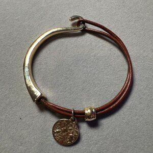 Vintage Leather& Copper bracelets